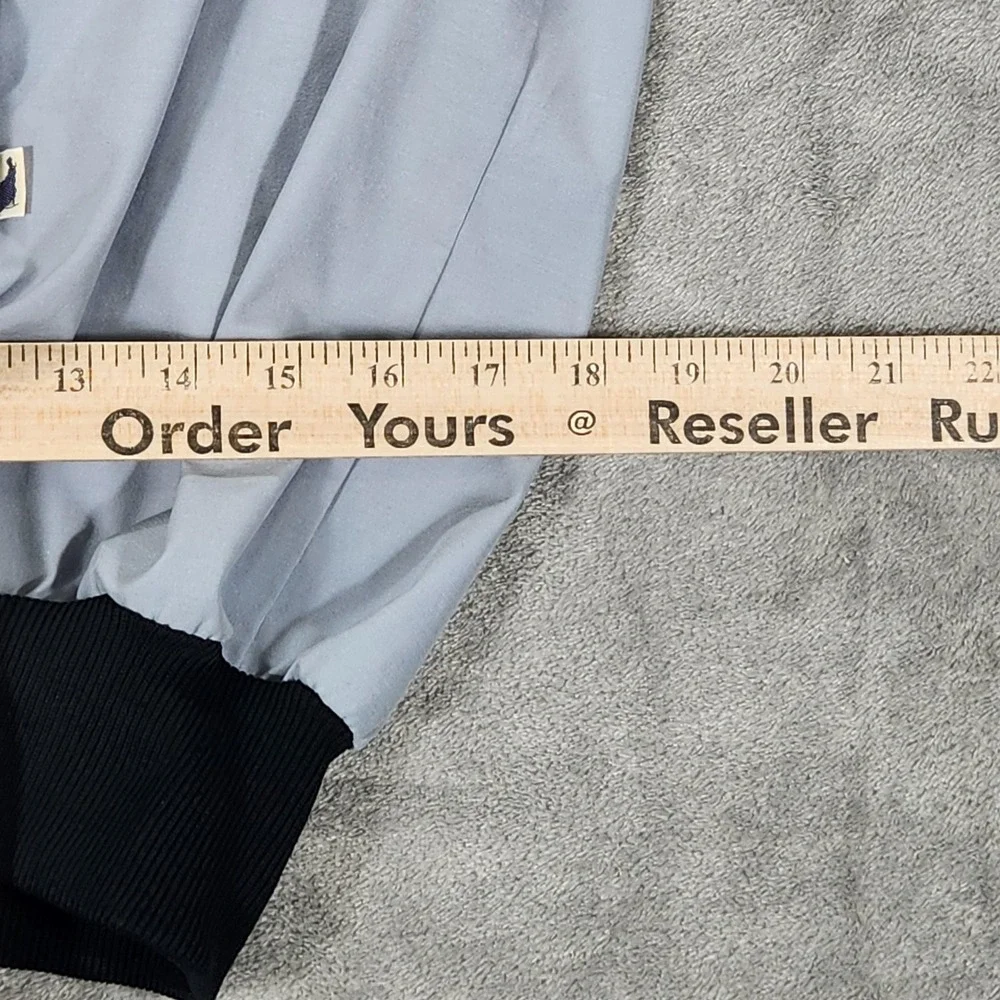 Vintage Mother Karen's Jacket Mens Large Gray 1/4 Zip Anorak Made USA 80s